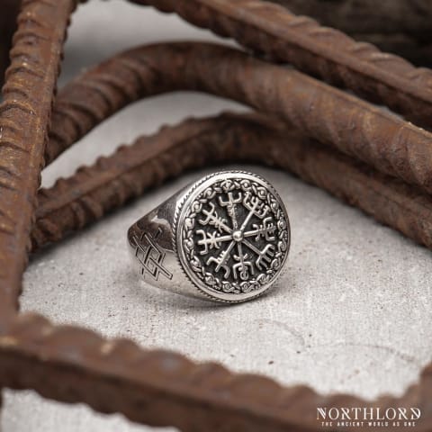 Vegvisir Pagan Ring, Sterling Silver - Northlord (4)