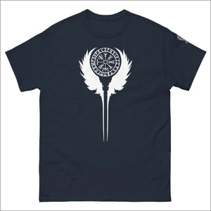 Vegvisir T shirt With Raven Wings Sleeve Print Northlord