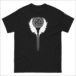 Vegvisir T shirt With Raven Wings Sleeve Print Northlord
