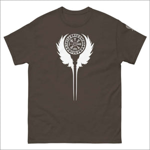 Vegvisir T shirt With Raven Wings Sleeve Print Northlord