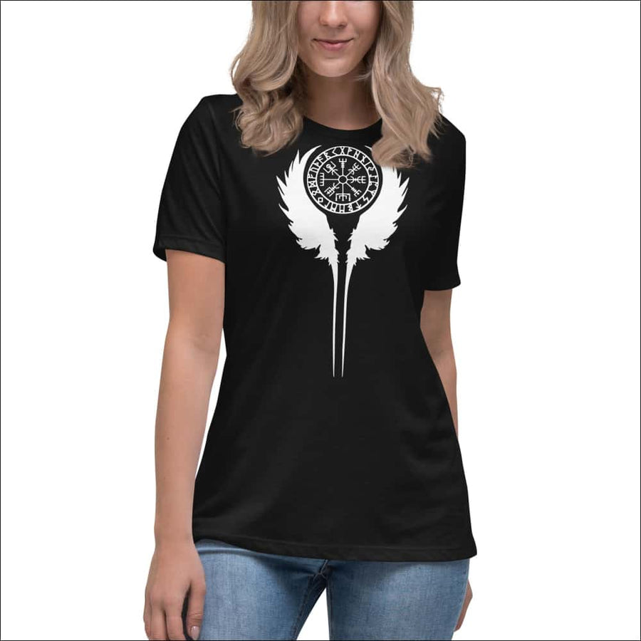 Vegvisir With Wings Women’s Premium T-shirt - Northlord