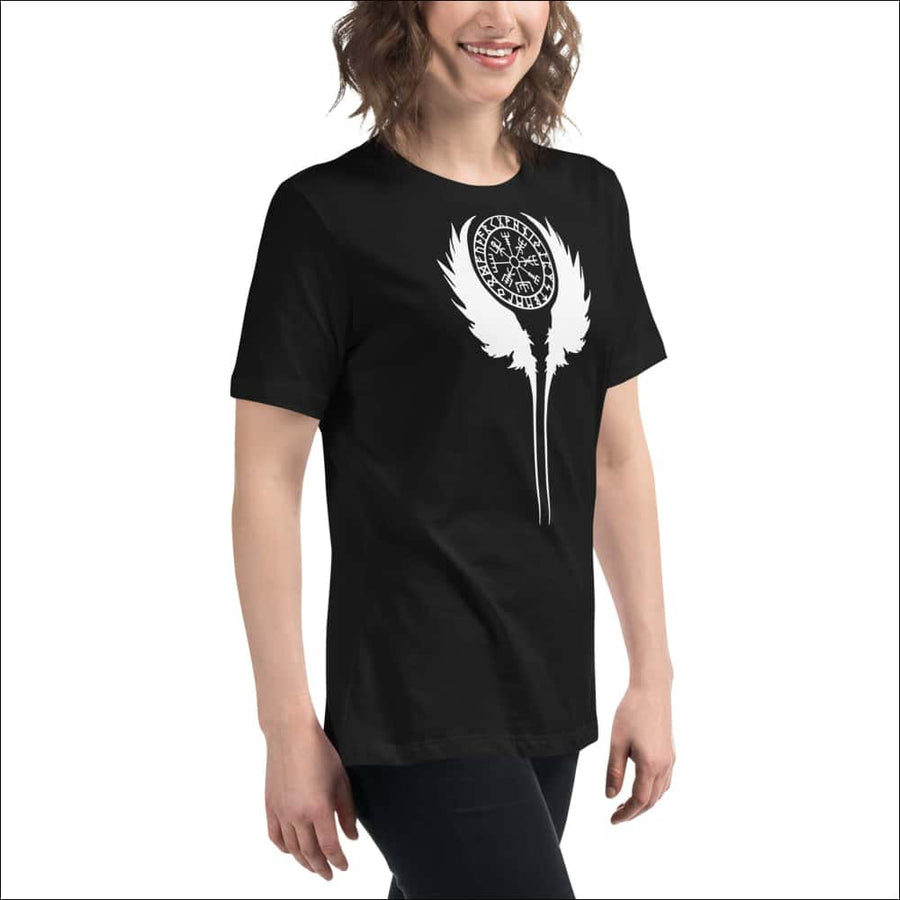 Vegvisir With Wings Women’s Premium T-shirt - Northlord