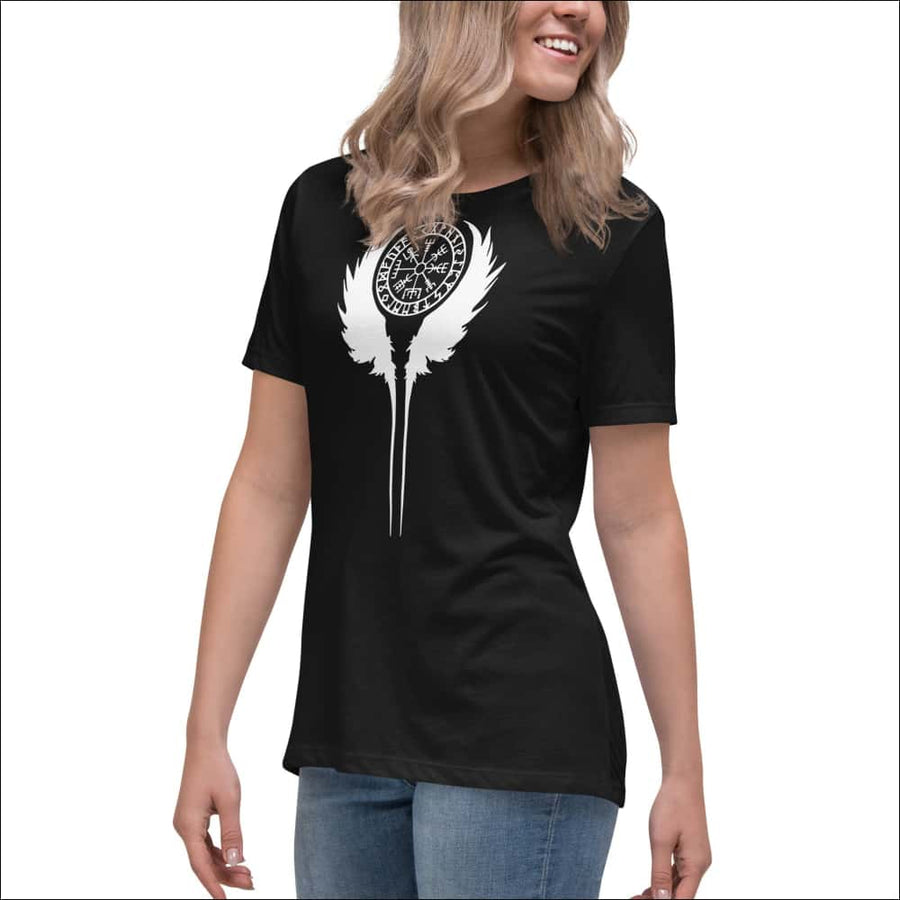 Vegvisir With Wings Women’s Premium T-shirt - Northlord
