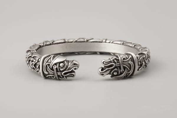 Viking Arm ring with Raven Heads, Reversed - Northlord