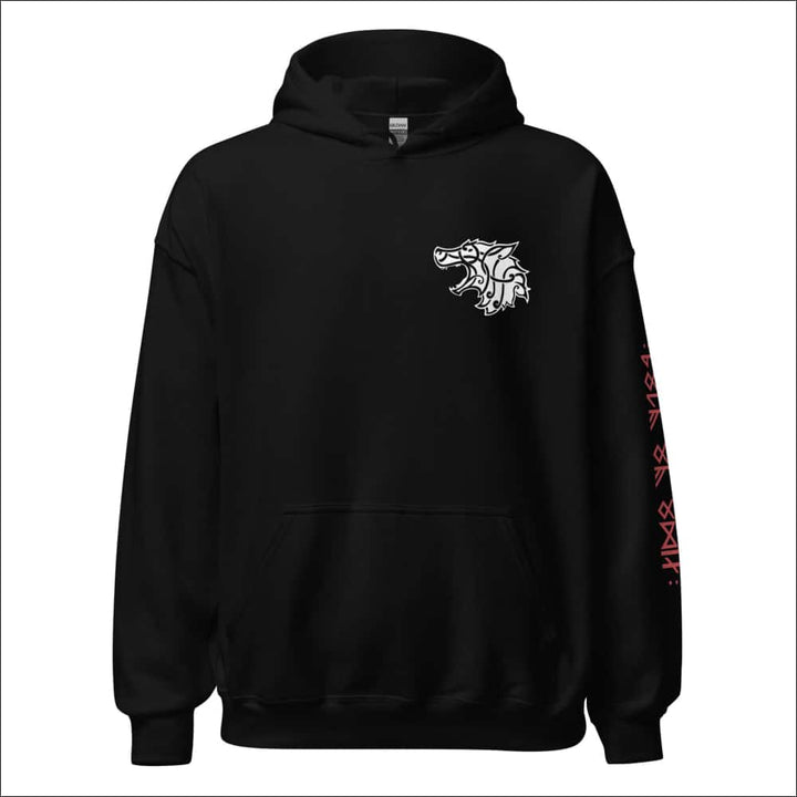 Wolf Of Odin Hoodie Sleeve Print Multicolor - Northlord