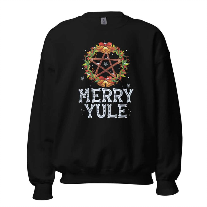 Women’s “Merry Yule” Crewneck Sweatshirt – Pagan Winter Solstice Sweater - Northlord