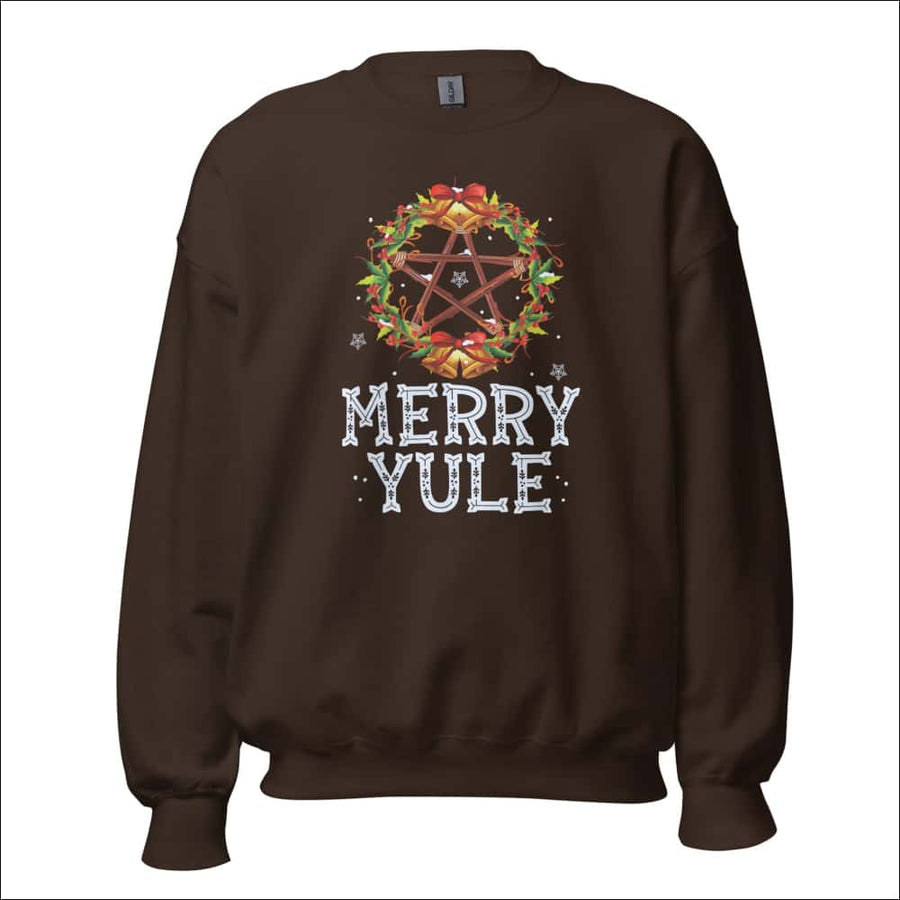 Women’s “Merry Yule” Crewneck Sweatshirt – Pagan Winter Solstice Sweater - Northlord