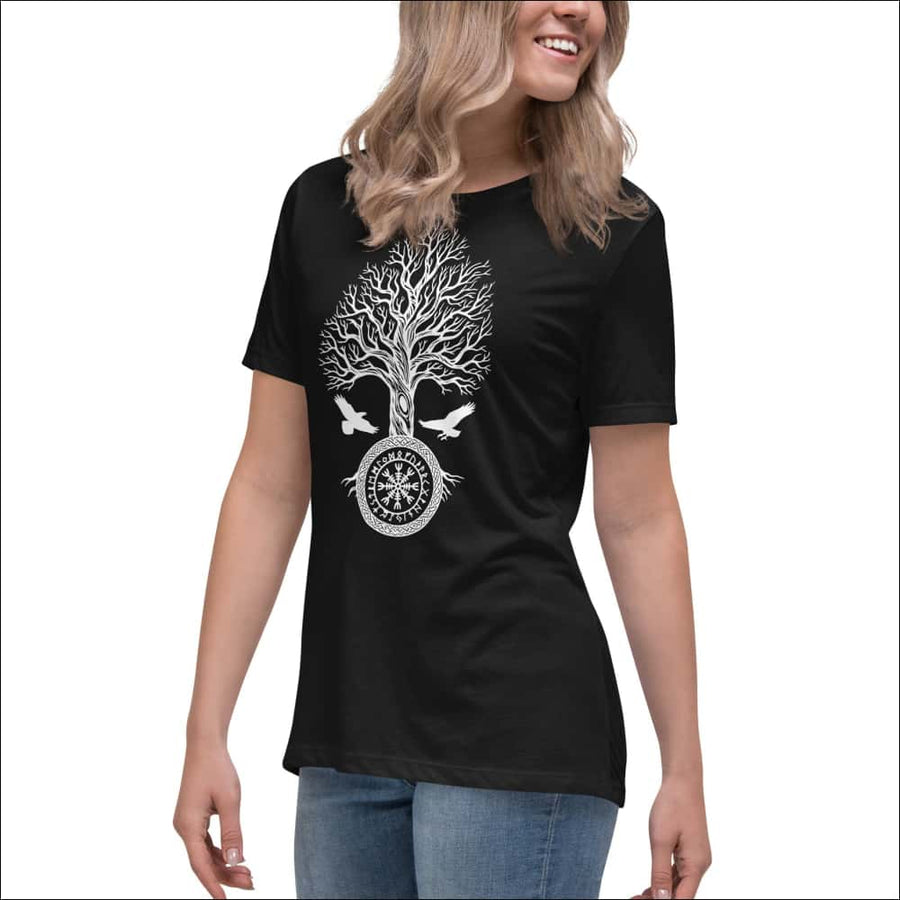 Women’s Premium T-shirt Yggdrasil With Ravens - Northlord
