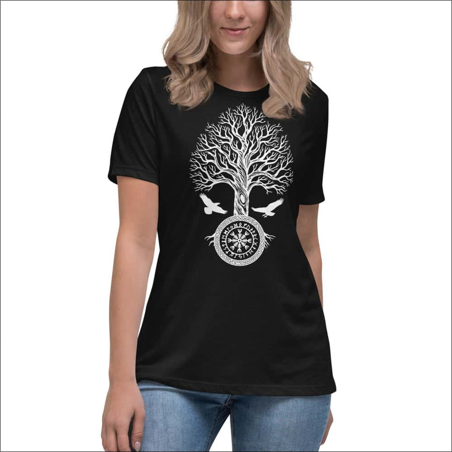Women’s Premium T-shirt Yggdrasil With Ravens - Northlord