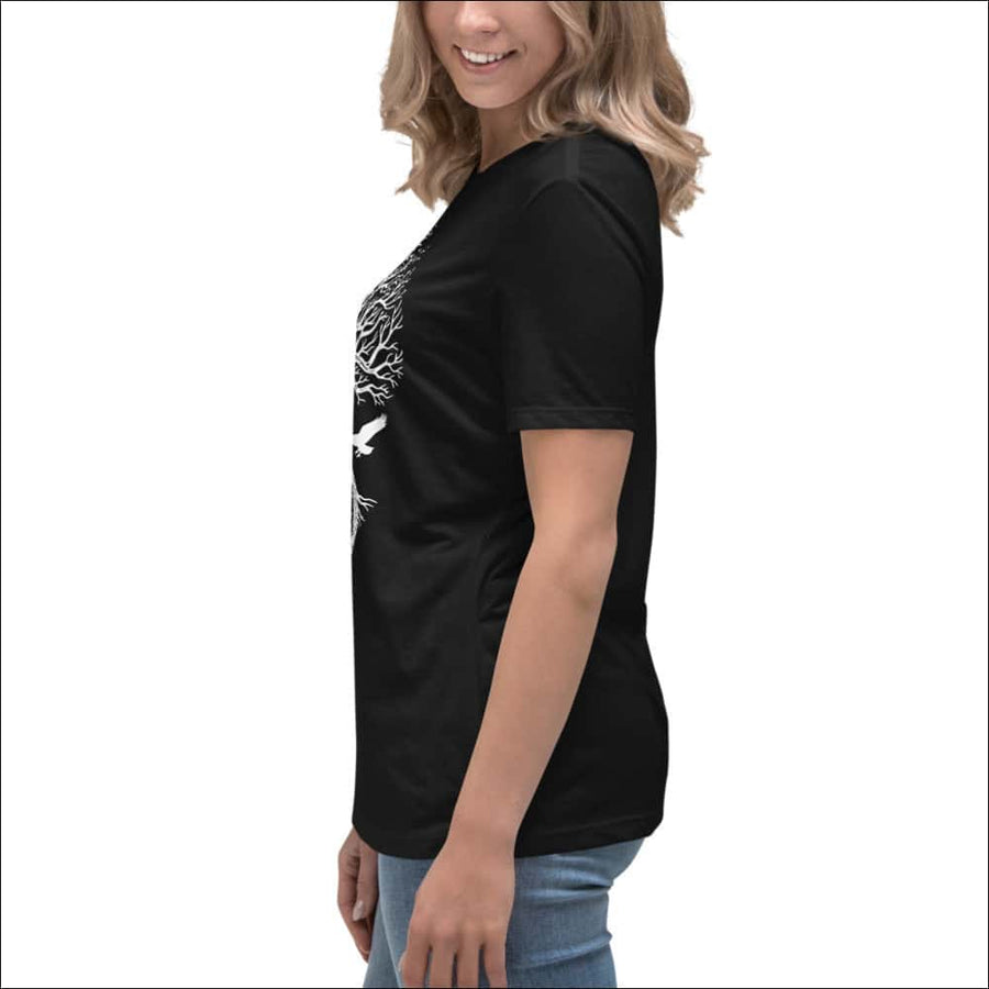 Women’s Premium T-shirt Yggdrasil With Ravens - Northlord