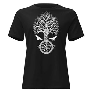Women’s Premium T-shirt Yggdrasil With Ravens - Northlord