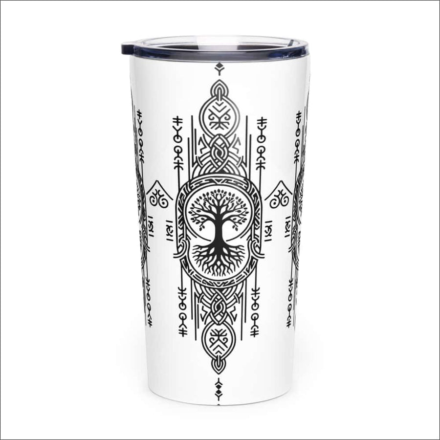 Yggdrasil Tapered Tumbler Stainless Steel White Northlord