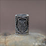 Beard Bead With Fenrir Wolf Sterling Silver - Northlord