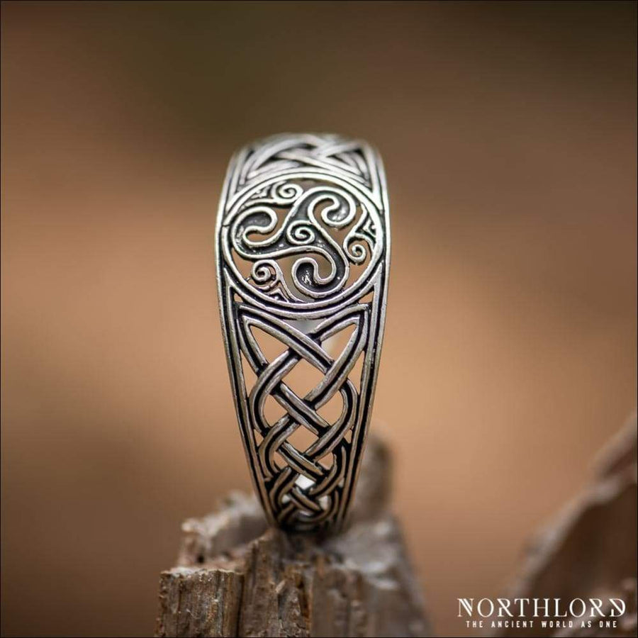 Celtic Bangle Triskele Silvered Bronze - Northlord