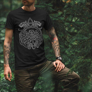 Celtic Dragon Knotwork Men’s T-shirt - Northlord