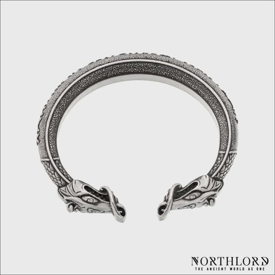 Dragon Arm Ring With Hail Odin Runes - Northlord-PK