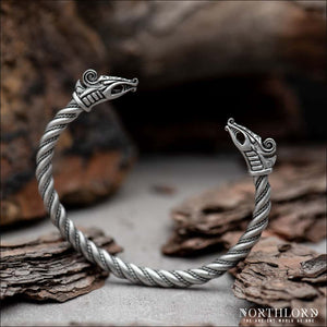 Dreki Dragon Head Viking Arm Ring - Northlord