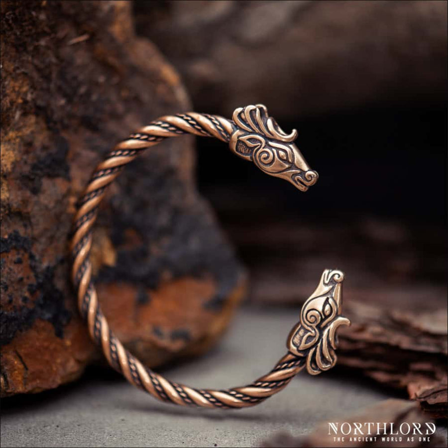 Fianna Celtic Deer Bracelet Bronze - Northlord