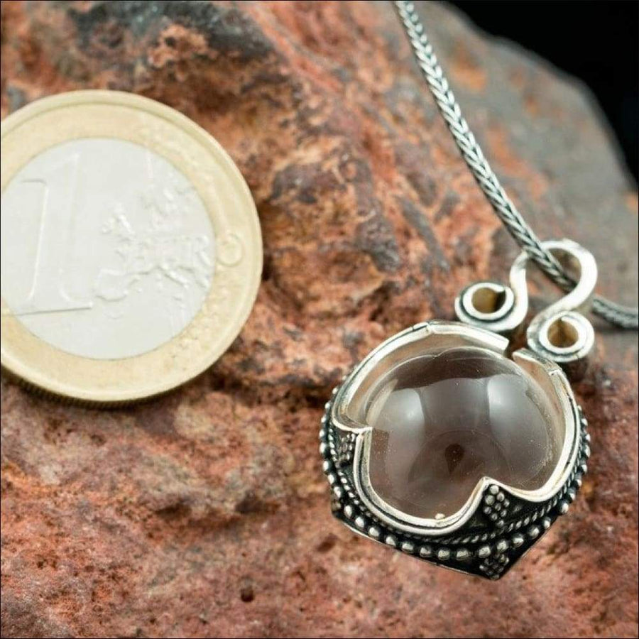 Gotland Crystal Ball Necklace Sterling Silver - Northlord