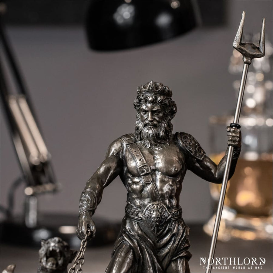 Hades with Cerberus Statuette Bronze - Northlord
