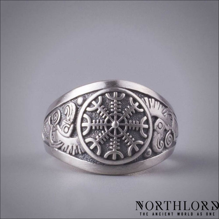 Helm Of Awe Ring Sterling Silver - Northlord-PK