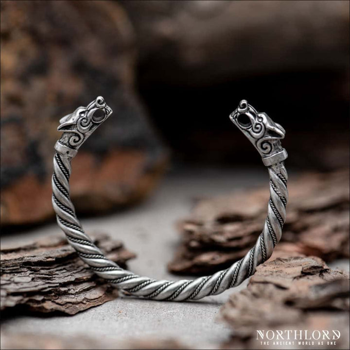 Wonderful ancient Viking silver bracelet with mythic dragon heads | eBay