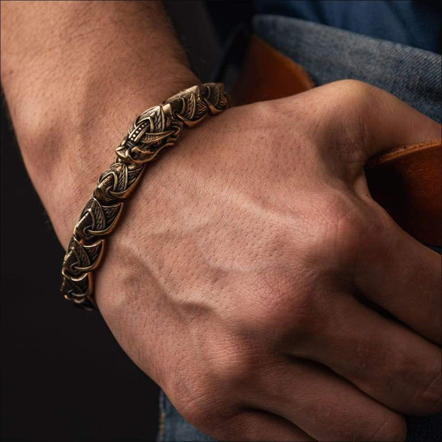Jormungandr Chain Bracelet Bronze - Northlord-PK