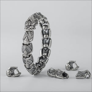 Jormungandr Chain Bracelet Sterling Silver - Northlord-PK