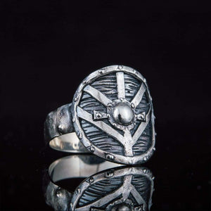 Lagertha’s Shield Ring Sterling Silver - Northlord-VK