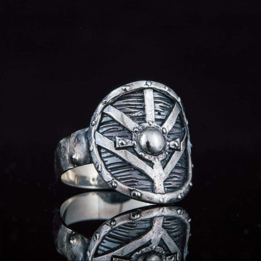 Lagertha’s Shield Ring Sterling Silver - Northlord-VK