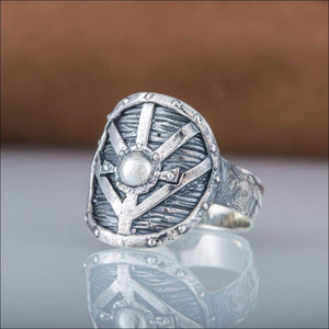 Lagertha’s Shield Ring Sterling Silver - Northlord-VK