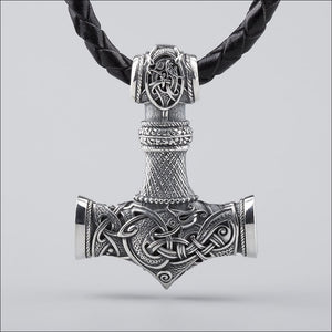 Large Thor’s Hammer Pendant Sterling Silver - Northlord-PK