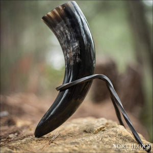 Large Natural Drinking Horn Curved Style - Northlord