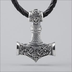 Large Thor’s Hammer Pendant Sterling Silver - Northlord-PK