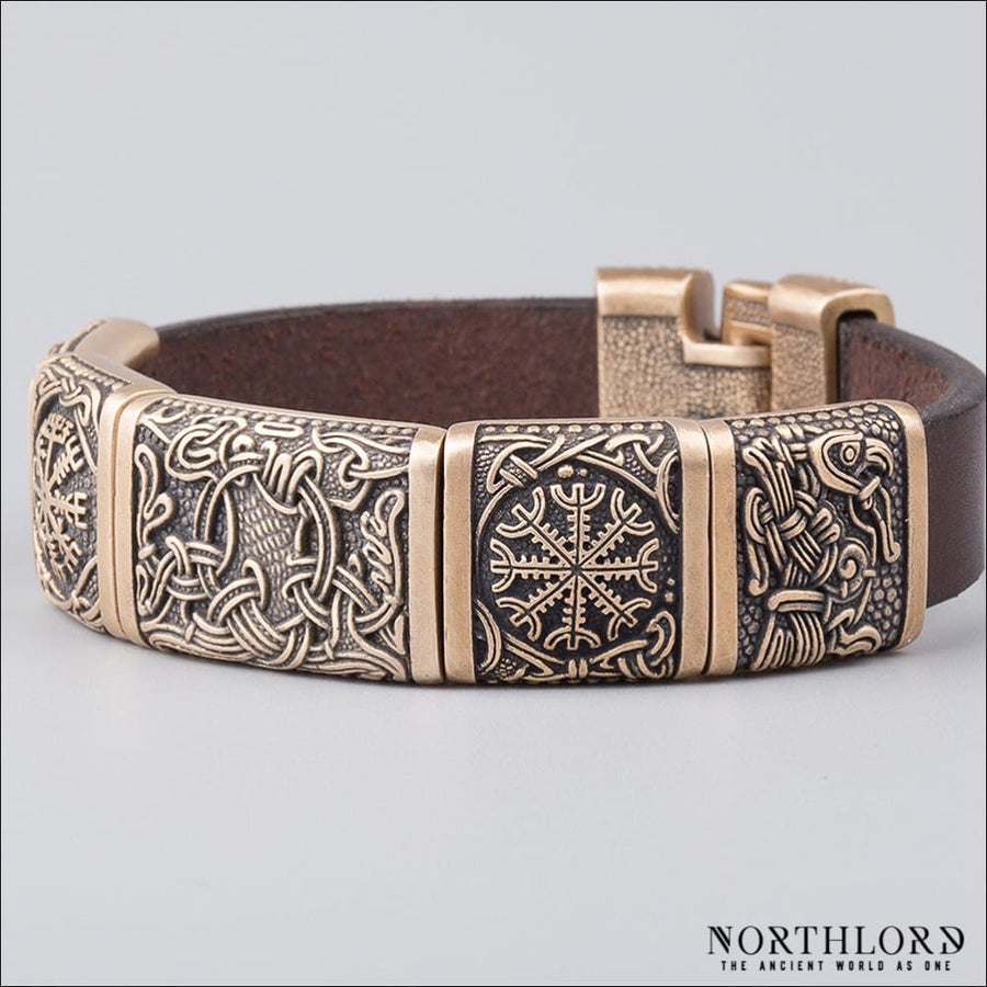 Mammen Style Bracelet With Yggdrasil Bronze - Northlord-PK