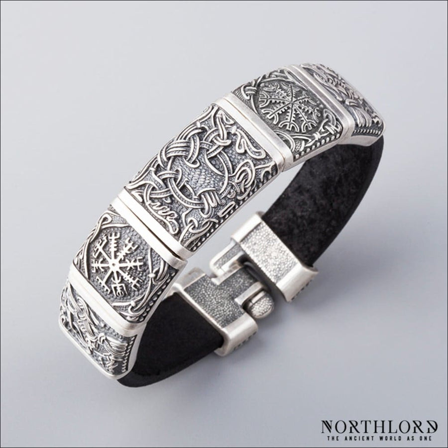 Mammen Style Bracelet With Yggdrasil Silvered Bronze - Northlord-PK