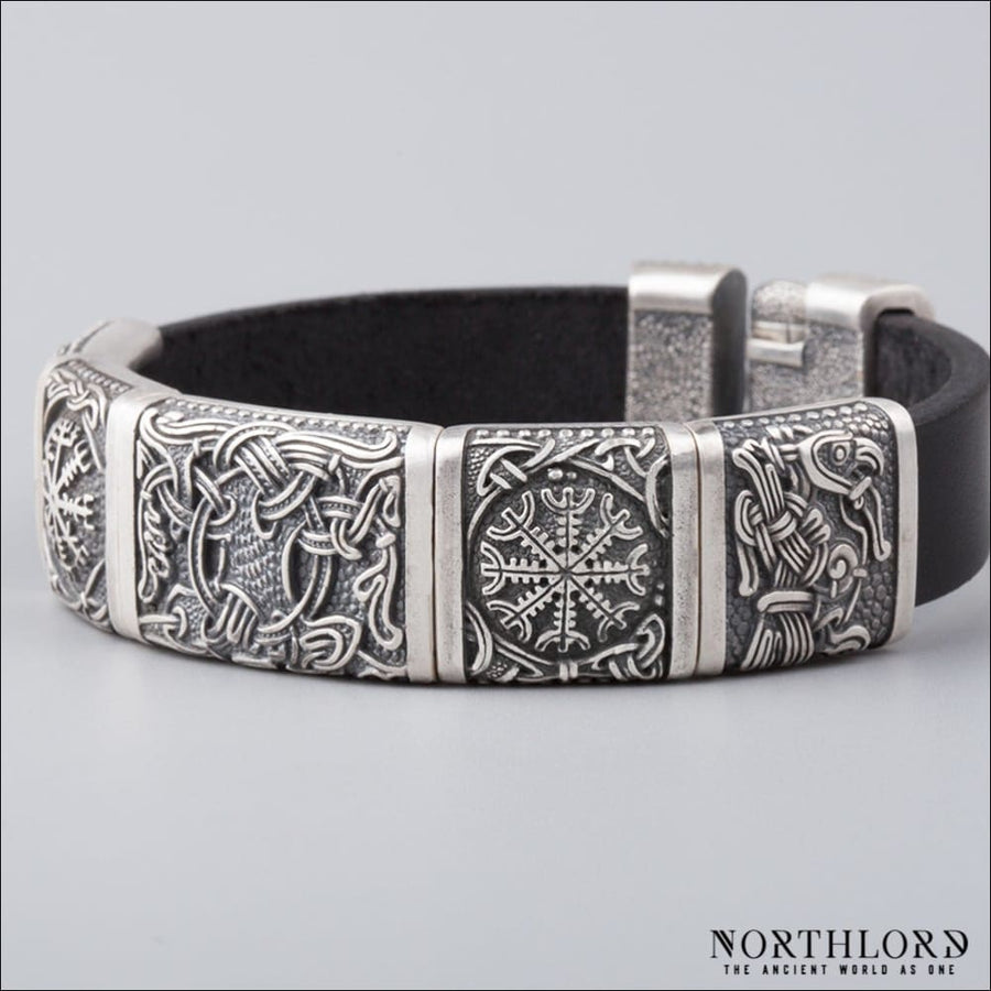 Mammen Style Bracelet With Yggdrasil Silvered Bronze - Northlord-PK