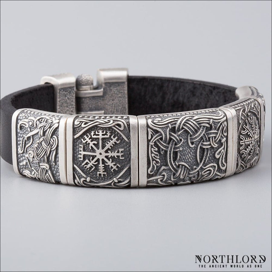 Mammen Style Bracelet With Yggdrasil Silvered Bronze - Northlord-PK