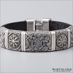 Mammen Style Bracelet With Yggdrasil Silvered Bronze - Northlord - PK