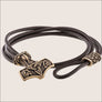 Mjolnir Bracelet With Viking Bead Bronze Northlord
