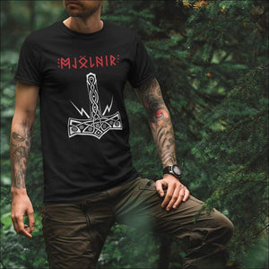 Mjolnir Men’s Viking T-shirt Black - Northlord