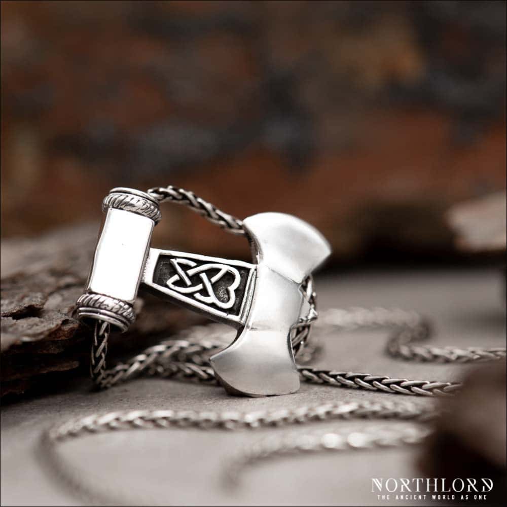 Jewellery Sterling Silver Viking Necklace Mjolnir Pendant Necklace