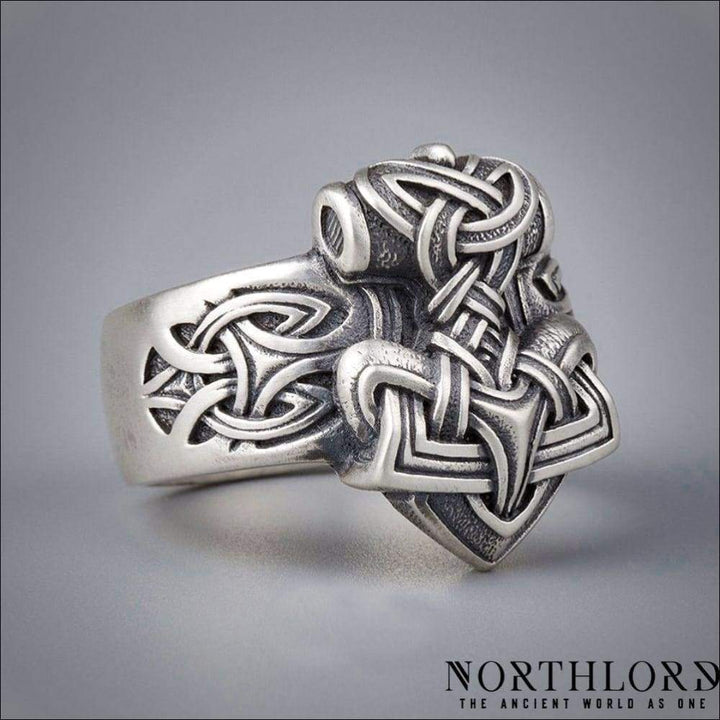 Mjolnir Viking Ring Sterling Silver - Northlord-PK