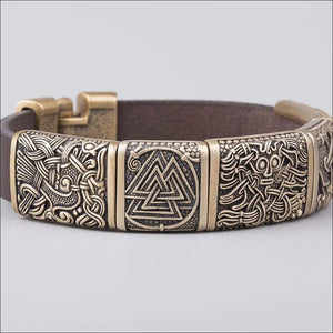 Modern Viking Bracelet Mammen Art Charms Bronze - Northlord-PK