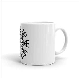 Vegvisir Symbol White Ceramic Coffee Mug - Northlord