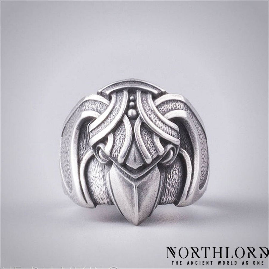 Odin’s Raven Ring Huggin Silvered Bronze - Northlord-PK