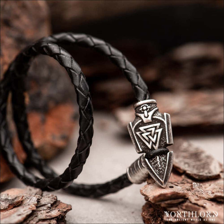Odin’s Spear Gungnir Viking Bracelet Silvered Bronze - Northlord-PK