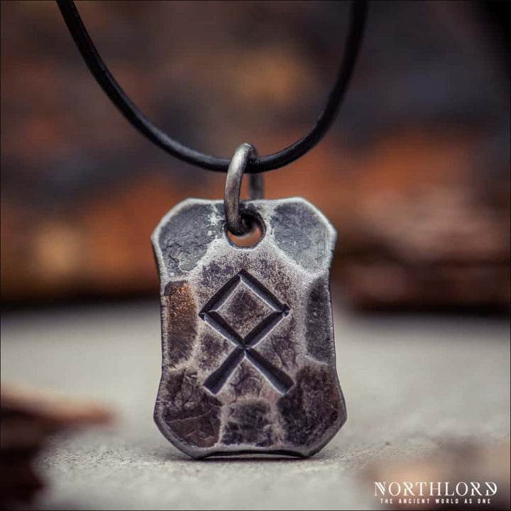 Othala Rune Pendant Hand - Forged - Northlord