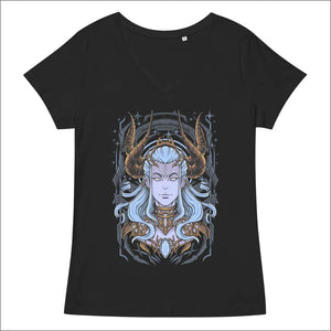 Pagan Icy Witch Women’s V-neck T-shirt Black - Northlord