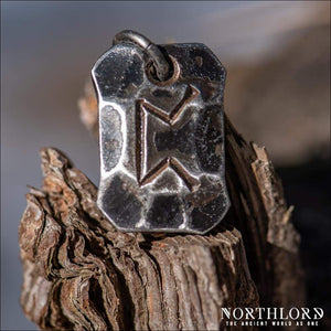 Perthro Rune Pendant Hand-Forged - Northlord